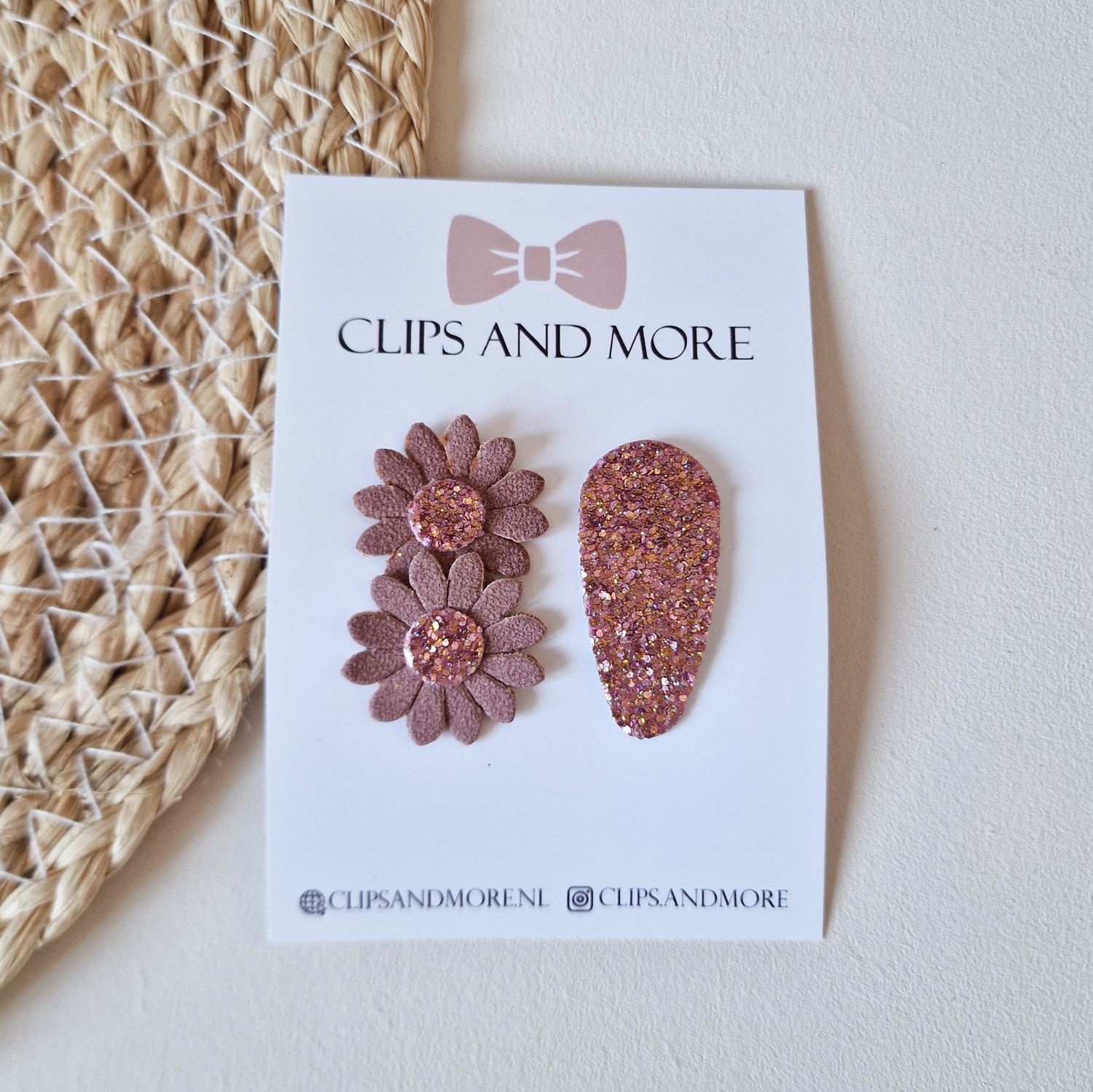 Antislip flower Belle - setje 2 stuks Pink