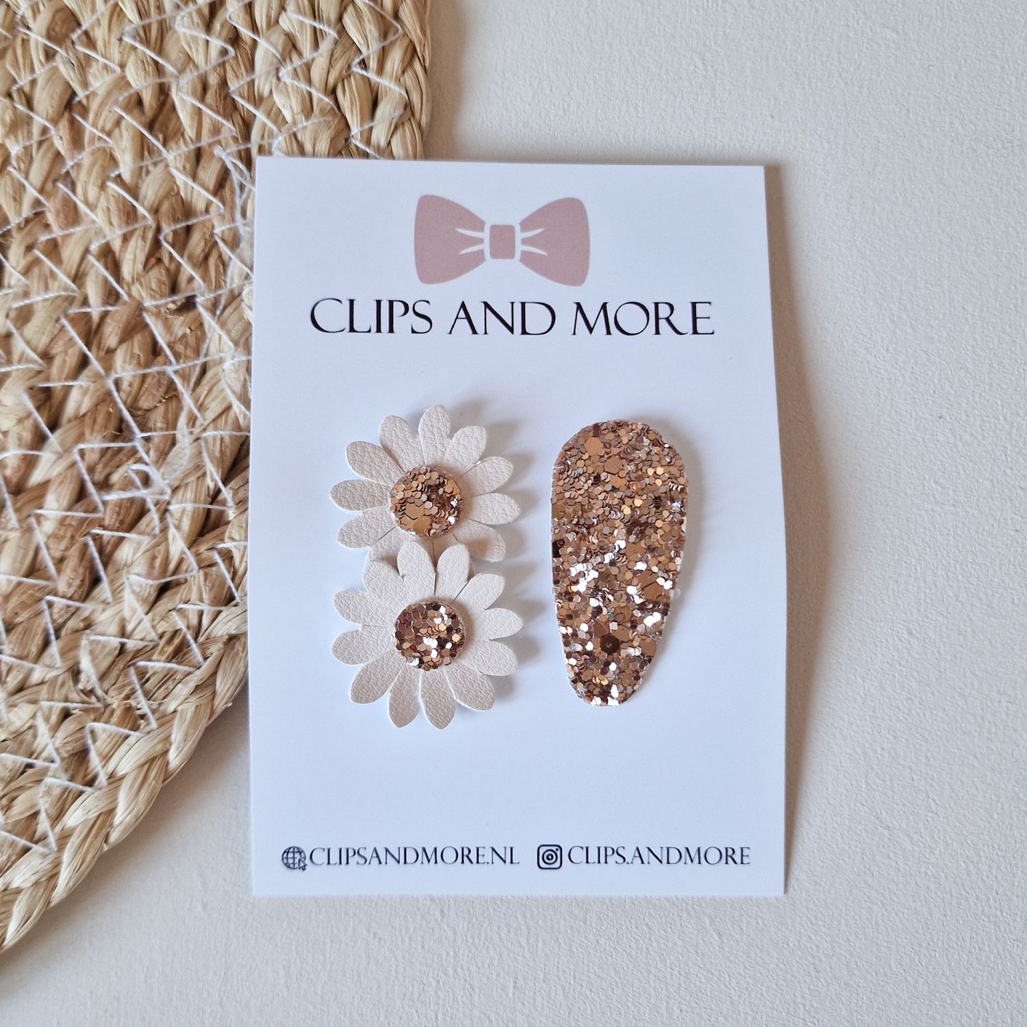 Antislip flower Belle - setje 2 stuks Nude