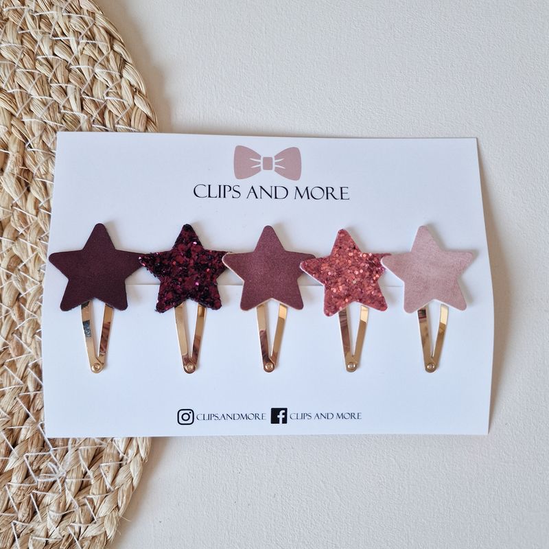 Klikklak stars - berry/pink
