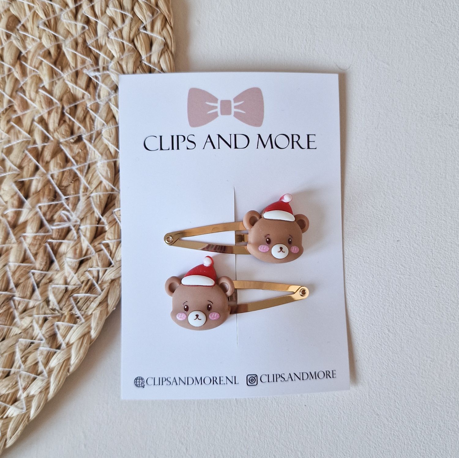 Klikklak Christmas bear - setje 2 stuks