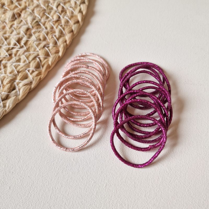 Setje haarelastiekjes 20 stuks - roze