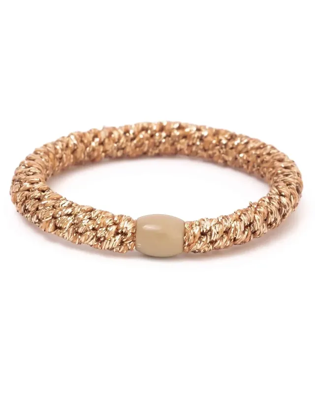 Elastiek/armband - Rose Gold Glitter