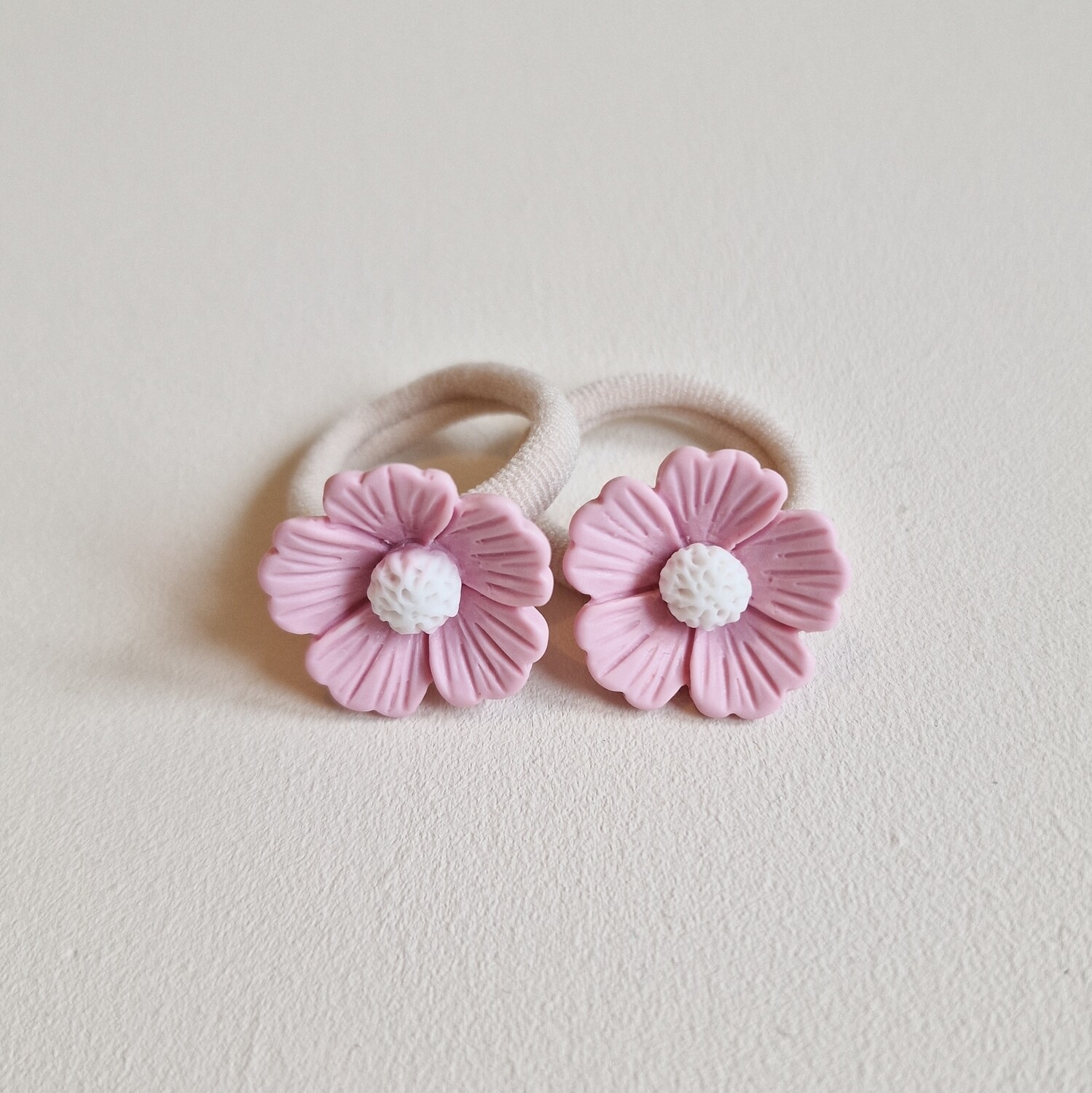 Haarelastiekjes Lily roze - set a 2 stuks Haarelastiekjes Lily roze - set a 2 stuks