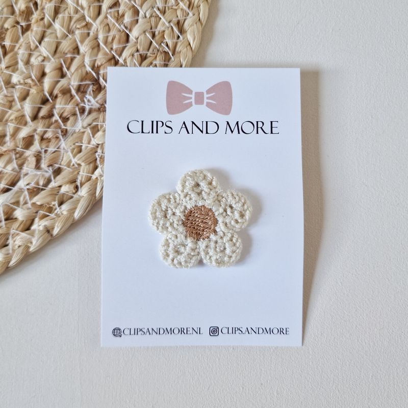 Antislip flower fluffy crème