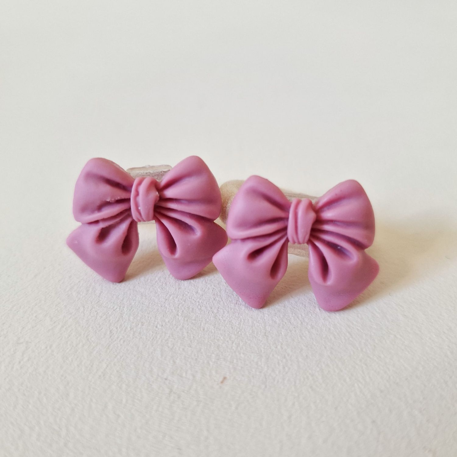 Haarelastiekjes strikjes roze - set a 2 stuks
