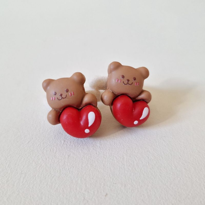 Haarelastiekjes love bear - set a 2 stuks
