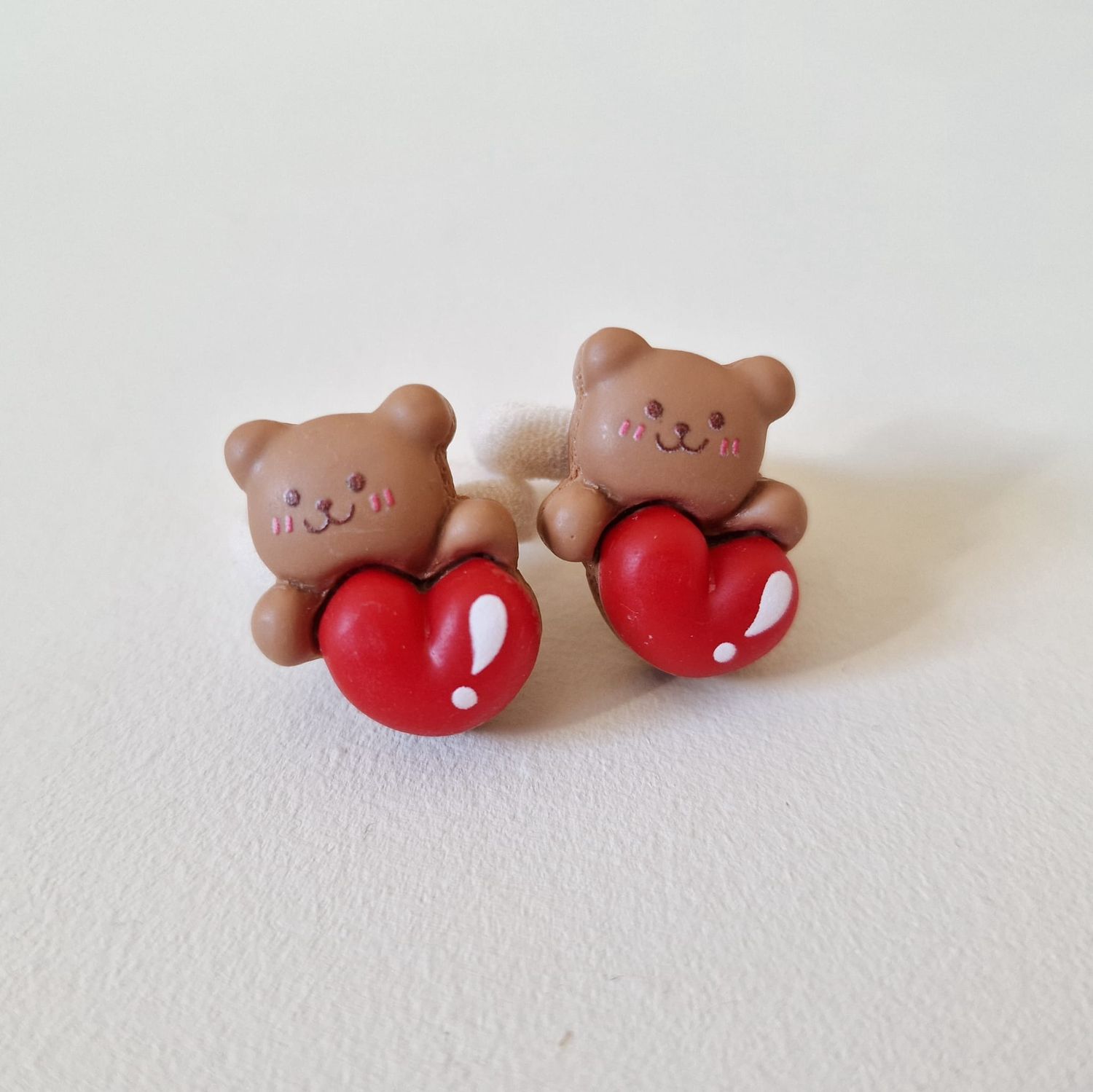 Haarelastiekjes love bear - set a 2 stuks