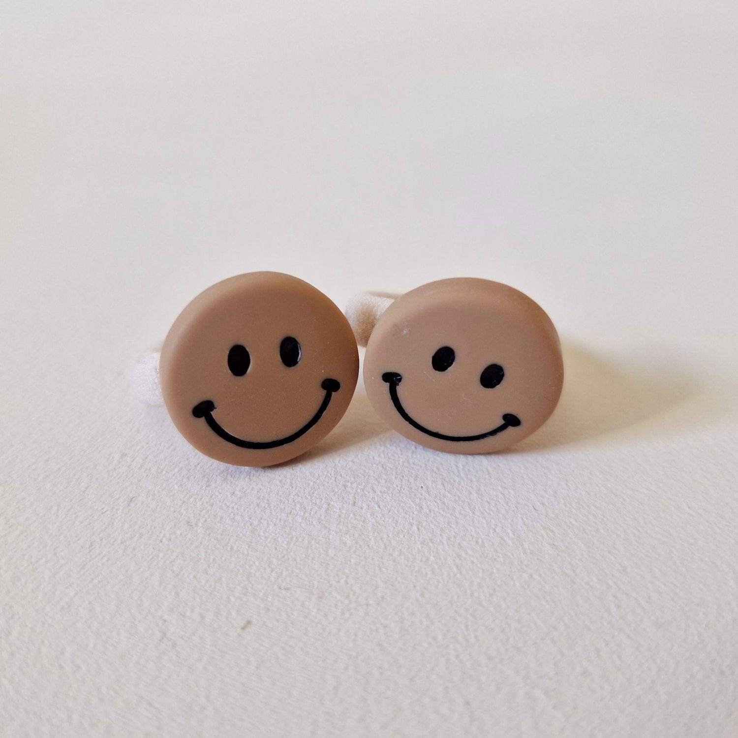 Haarelastiekjes smiley - set a 2 stuks