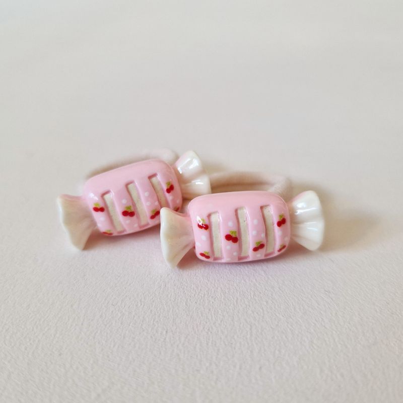 Haarelastiekjes candy - set a 2 stuks