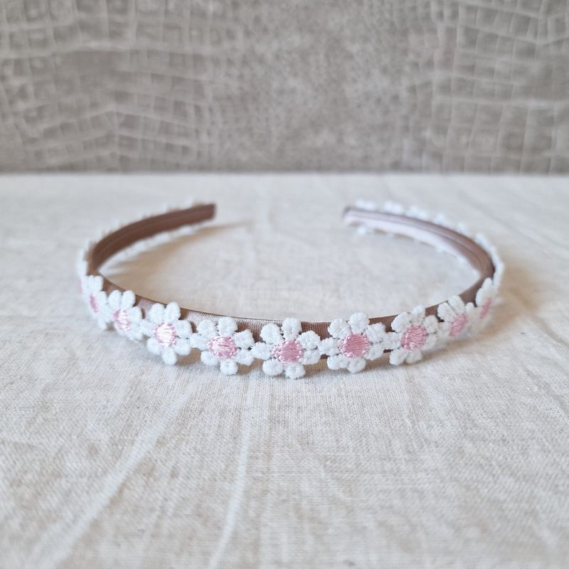 Diadeem - Daisy roze