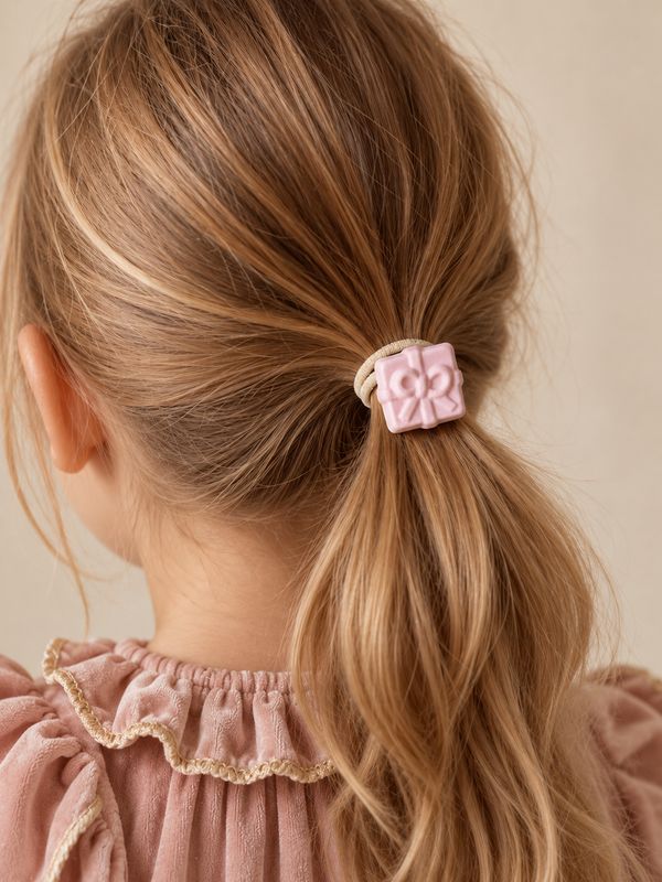 Haarelastiek schuimpje - roze