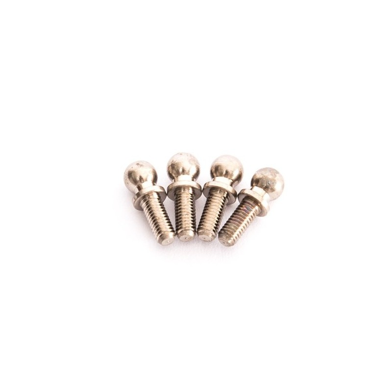 ALU 4.9MM BALL END MED ALU NICKEL (4PCS)