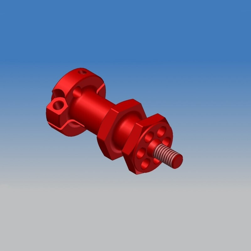 Left wheel hex hub
