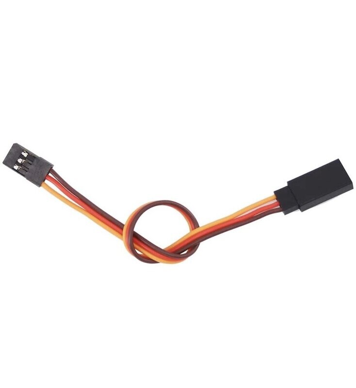 Servoverlängerungskabel kurz, dick, stabil, selbstsichernd 15cm FUTABA