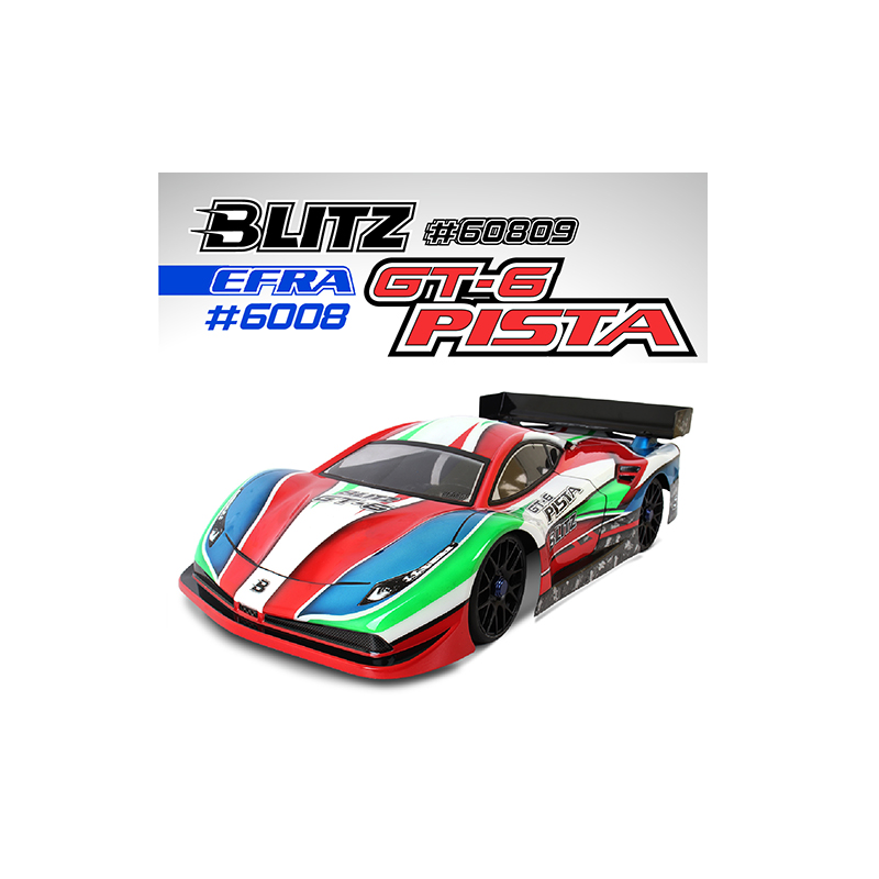 Blitz GT6 Pista 1/8 On-Road GT Karosserie 1.0mm Blitz GT6 Pista 1/8 On-Road GT Karosserie 1.0mm