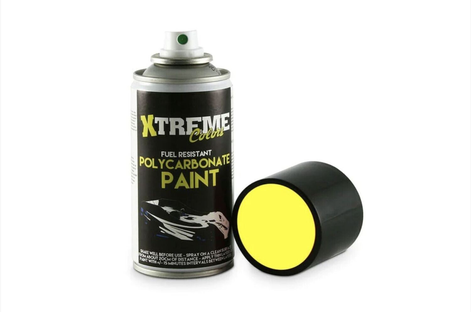 Lexan Farbe Neon Gelb 150ml (deckt gut auch ohne weiß) Xtreme