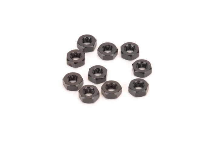 SPEED PACK M3 Alloy Nuts - Black - pk10