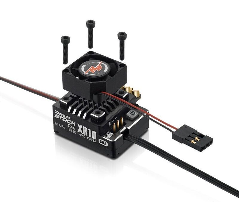 Hobbywing Xerun XR10 Stock Spec Brushless Regler 80A, 1s LiPo, BEC 3A