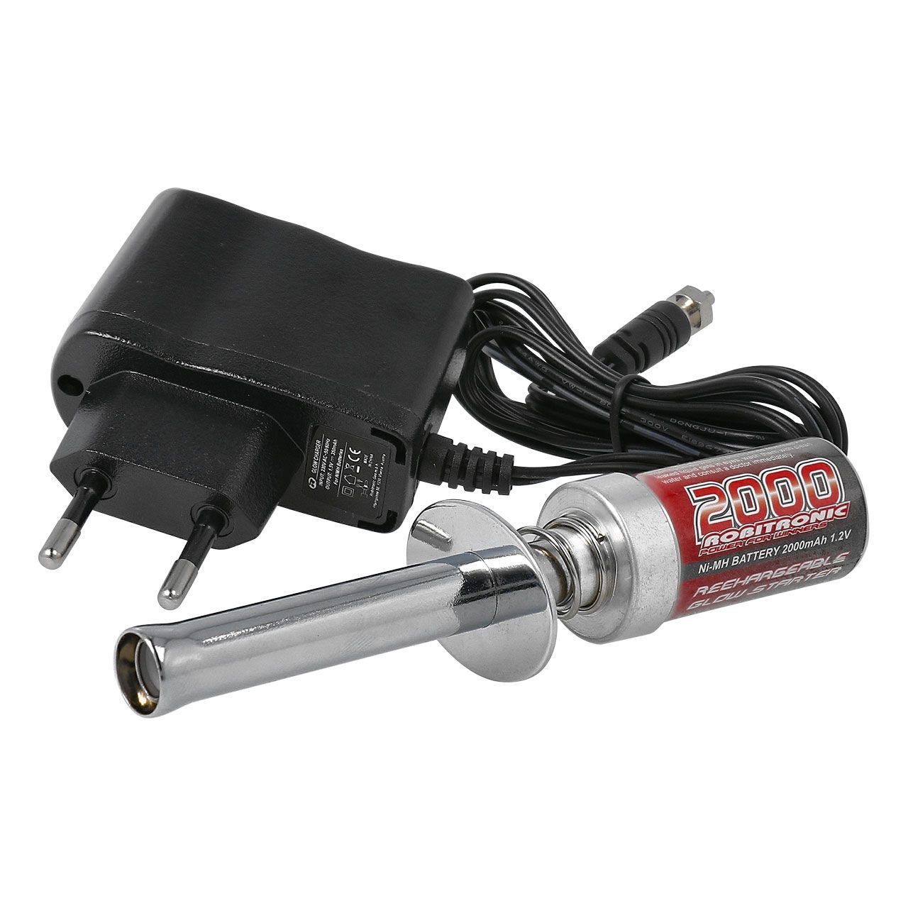 Glühkerzenstarter 2000mAh mit Ladegerät