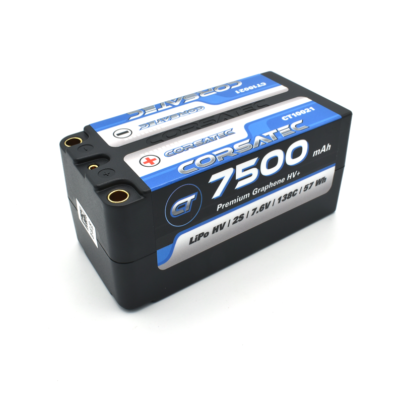 Corsatec Battery, Premium Graphene HV+, CT 7500 mAh. LiPo HV | 2S | 7.6V | 138C | 57 Wh