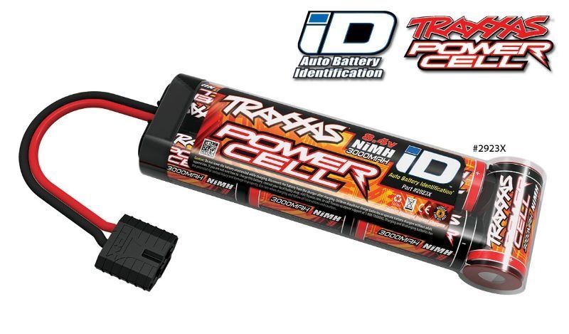 POWER CELL NIMH 7-ZELLEN STICK 3000MAH 8,4V TRAXXAS MIT ID-STECKER (L157XH26XB48MM)