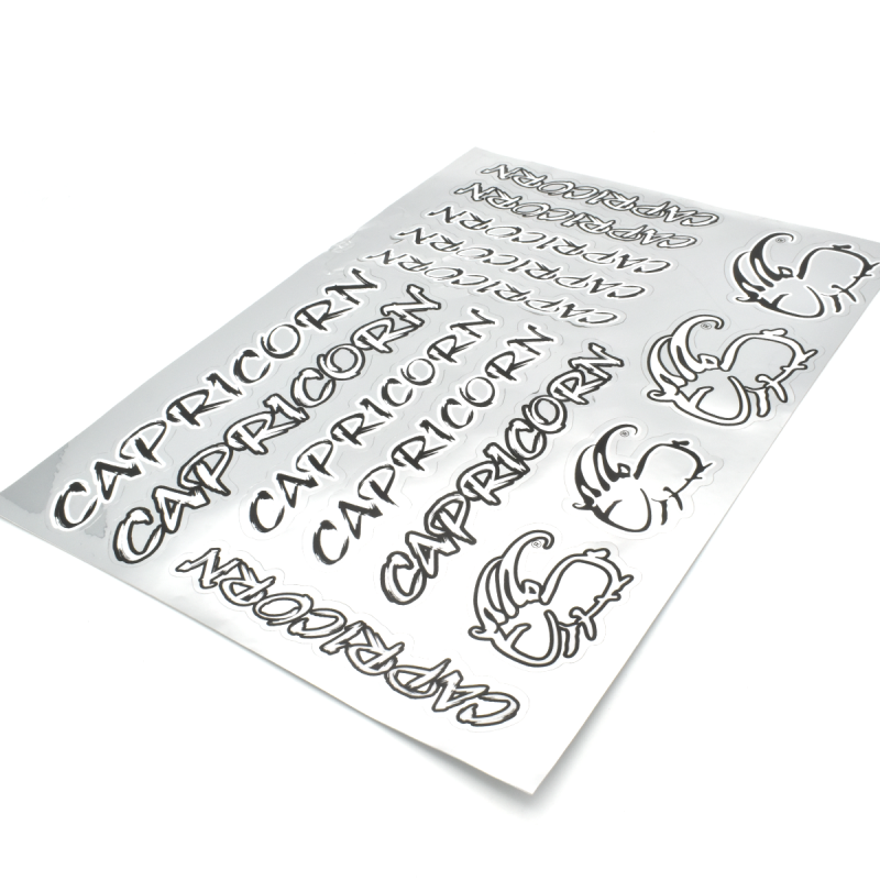 Capricorn Sticker Schwarz Chromeffekt Capricorn Sticker Schwarz Chromeffekt