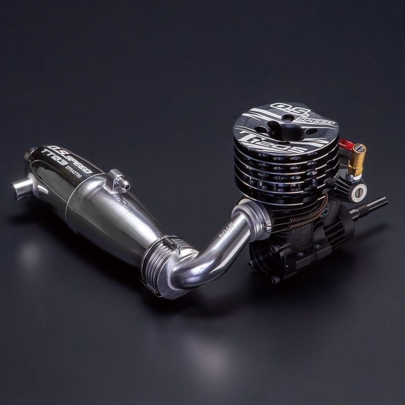 O.S. SPEED T1205 Combo Set  mit neuem TT03 Resorohr und MT04 Krümmer