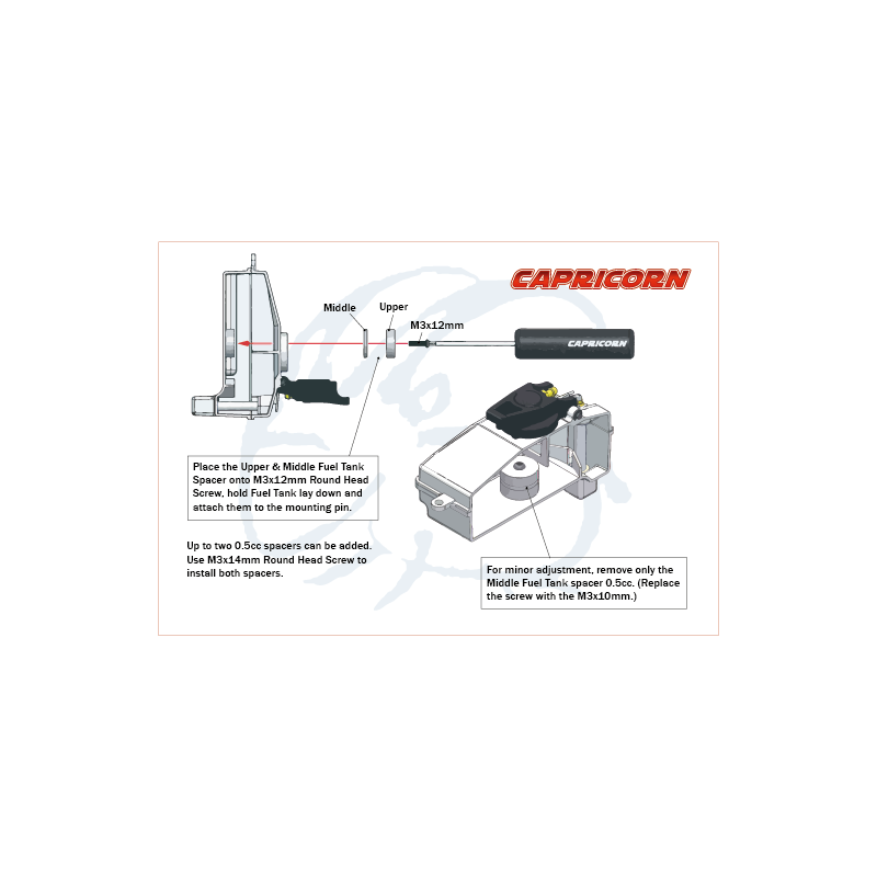 Tank - Volume reducer (fits, Capricorn, Infinity and ARC)