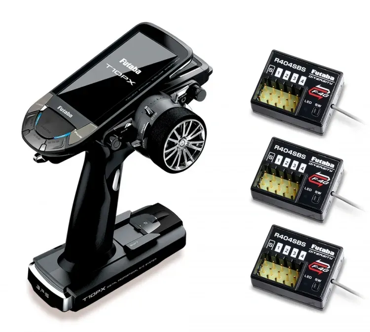 FUTABA 10PX + 3stk R404SBS