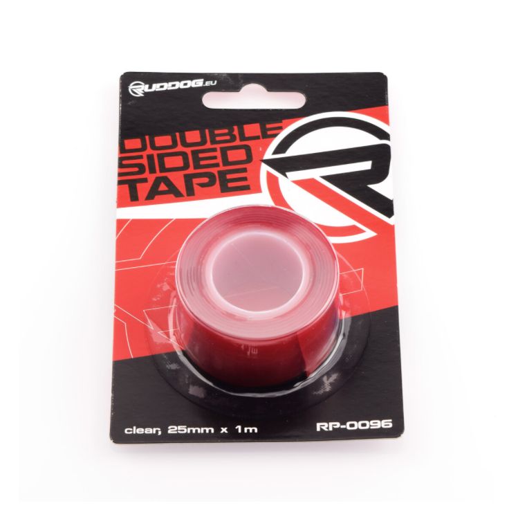 RUDDOG Double Sided Tape (clear,25mm x 1m)