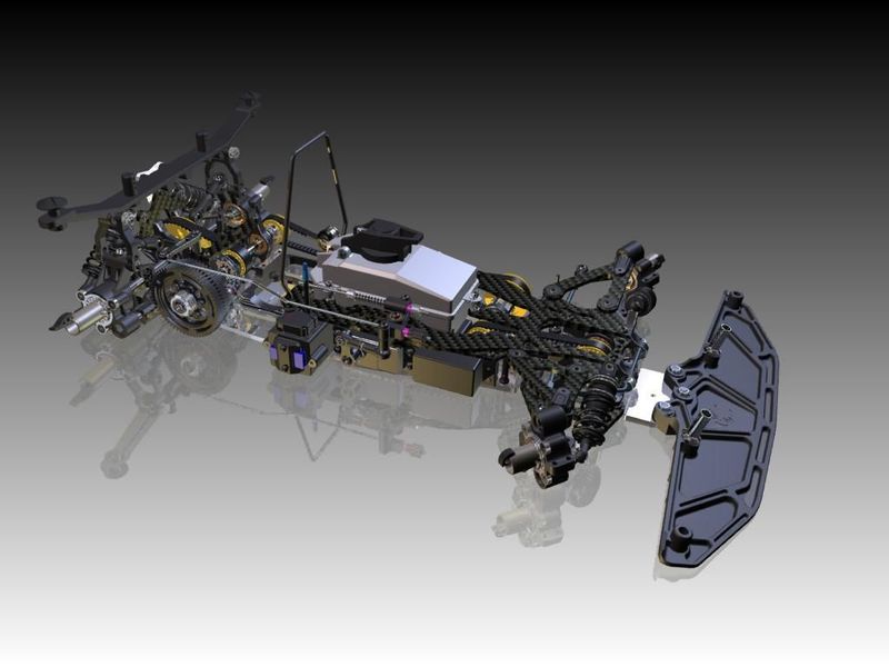 Capricorn Quantum 1:8 Onroad Chassis (limited and numbered 150pc) preorder only, remaining 830€ will be charged upon arrival.