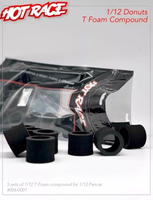 Hotrace 1/12 Donuts T-Foam Compount (5 x Rear and 5x Rear Tires)