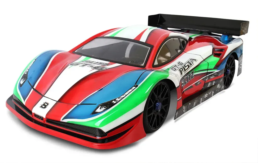 Blitz GT6 Pista 1/8 On-Road GT Karosserie 1.0mm (S-Wing Flügel) Blitz GT6 Pista 1/8 On-Road GT Karosserie 1.0mm (S-Wing Flügel)