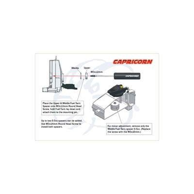 Tank - Volume reducer (fits, Capricorn, Infinity and ARC)
