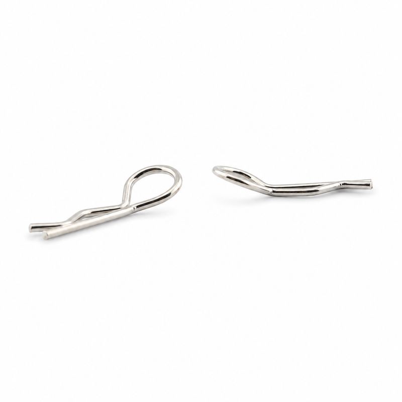 Karosseriesplinte silber 20 Stück (mittel groß)