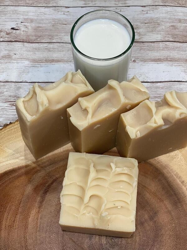Creamy goat milk handmade soap bar by Precious Sudz