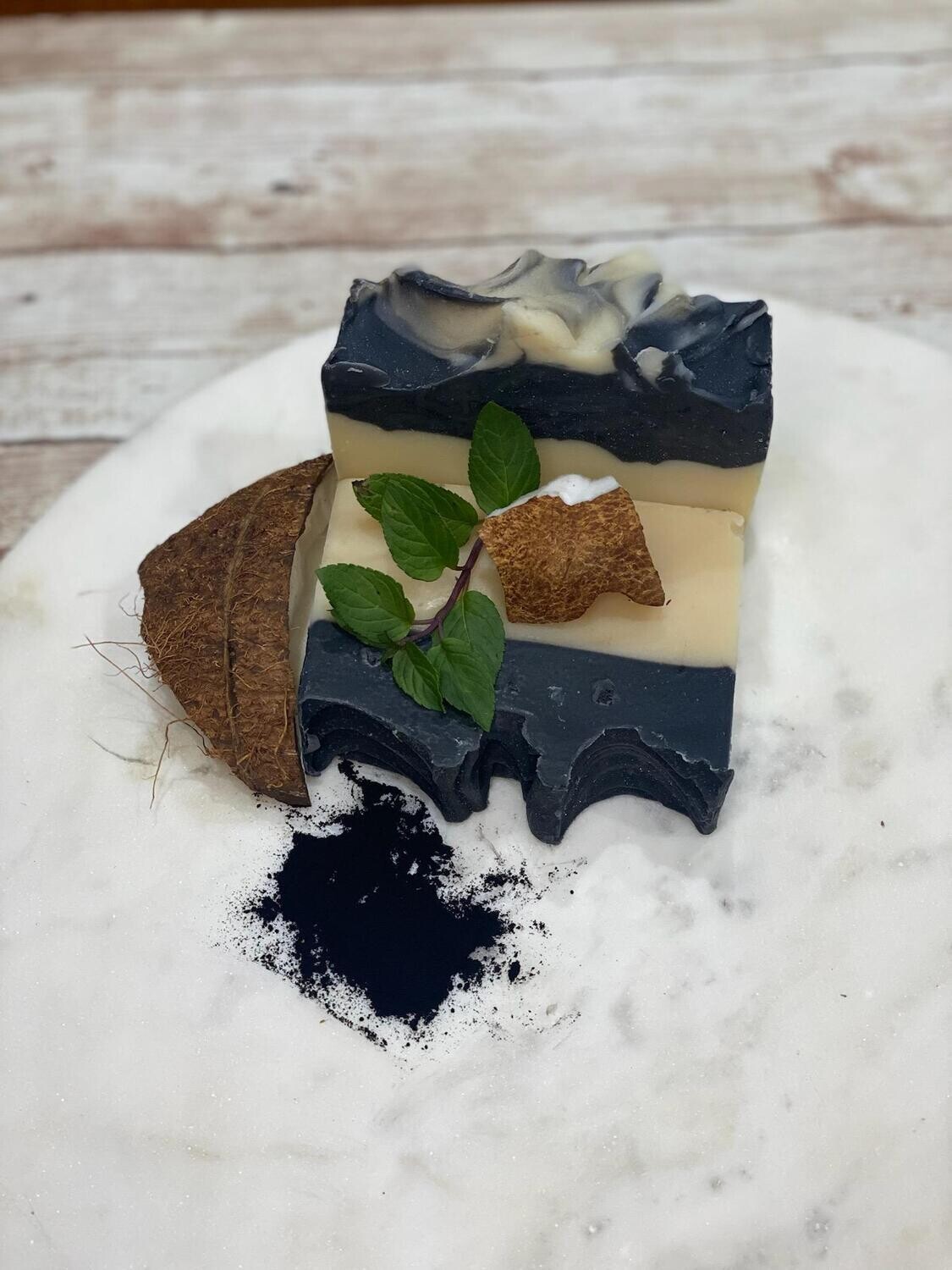 Coconut Milk & Activated Charcoal Handmade Soap Coconut Milk & Activated Charcoal Handmade Soap