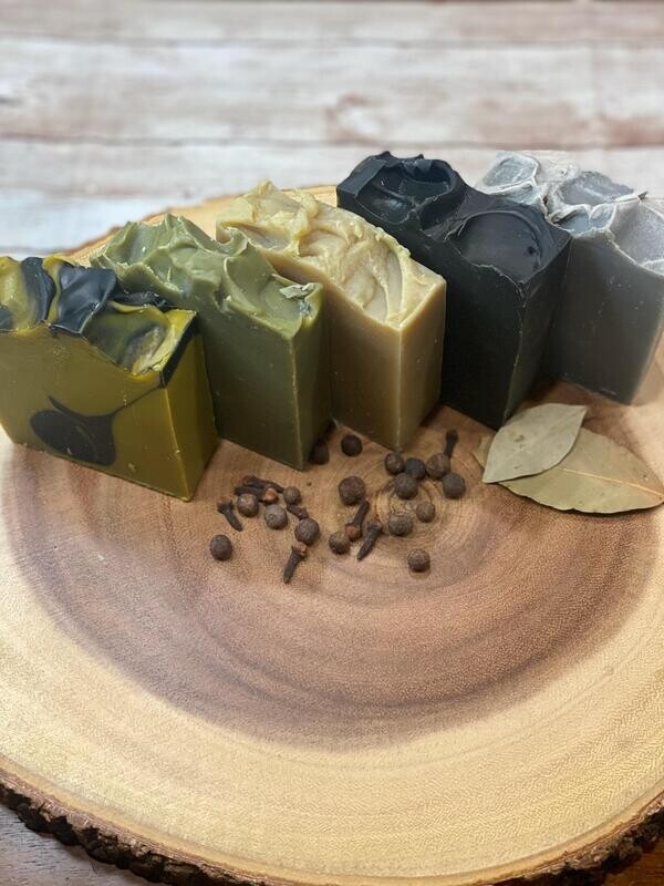 Five Mystery Earthy/Masculine Scented soaps Five Mystery Earthy/Masculine Scented soaps