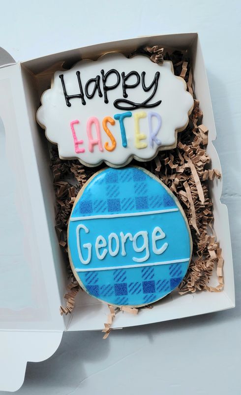 Easter egg with name box set