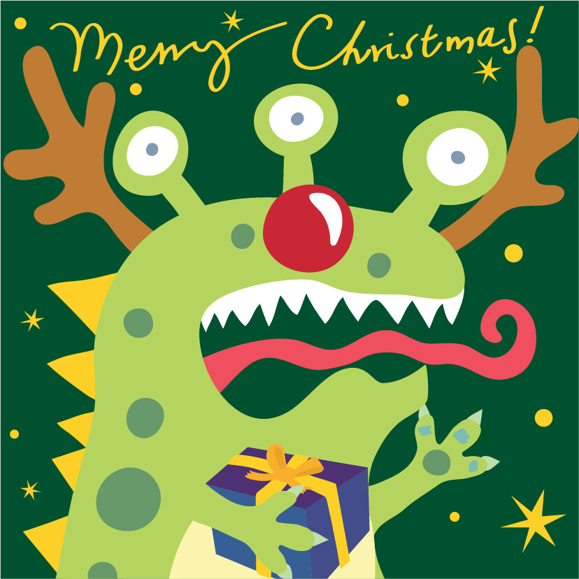 ​Bulbble Inc. Christmas Card (Monster Nian)