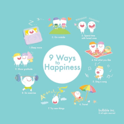 9 Ways to Happiness