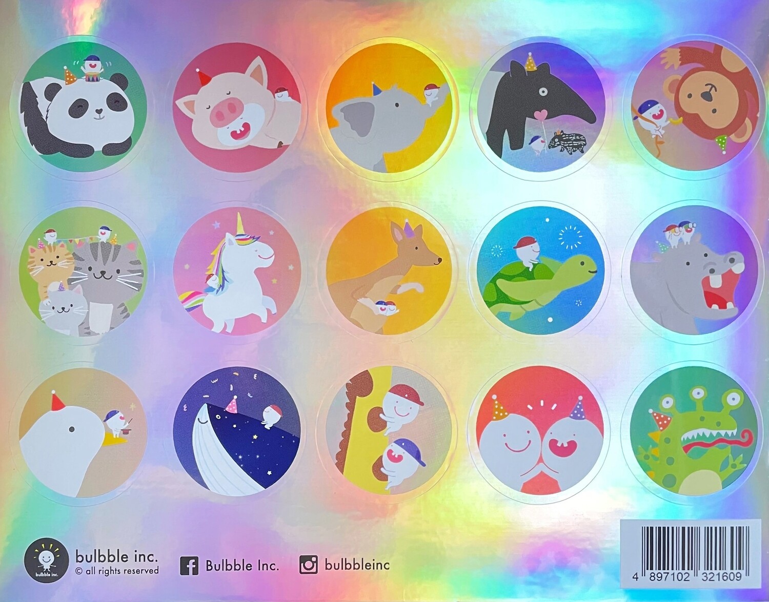 Bulbble Inc. "Animal Party" Sticker