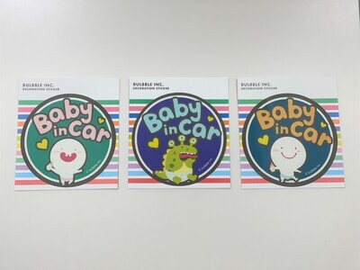 Bulbble Inc. “Baby in Car” Front Sticker Combo Set (A set of 3 designs)