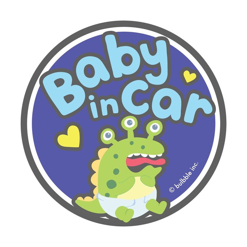 Bulbble Inc. “Baby in Car” Monster Nian Front Sticker