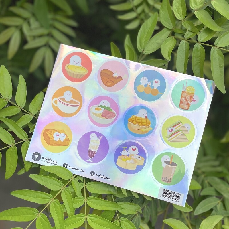 Bulbble Inc. &quot;Hong Kong Food&quot; Sticker