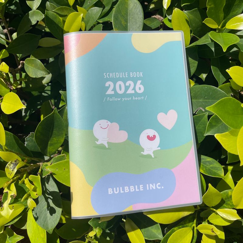 Bulbble Inc. “Follow Your Heart” Schedule Book 2026