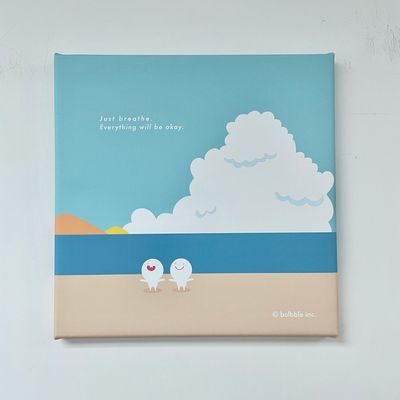 < 精選款式現貨優惠 > Bulbble Canvas - “Just breathe. Everything will be okay.”