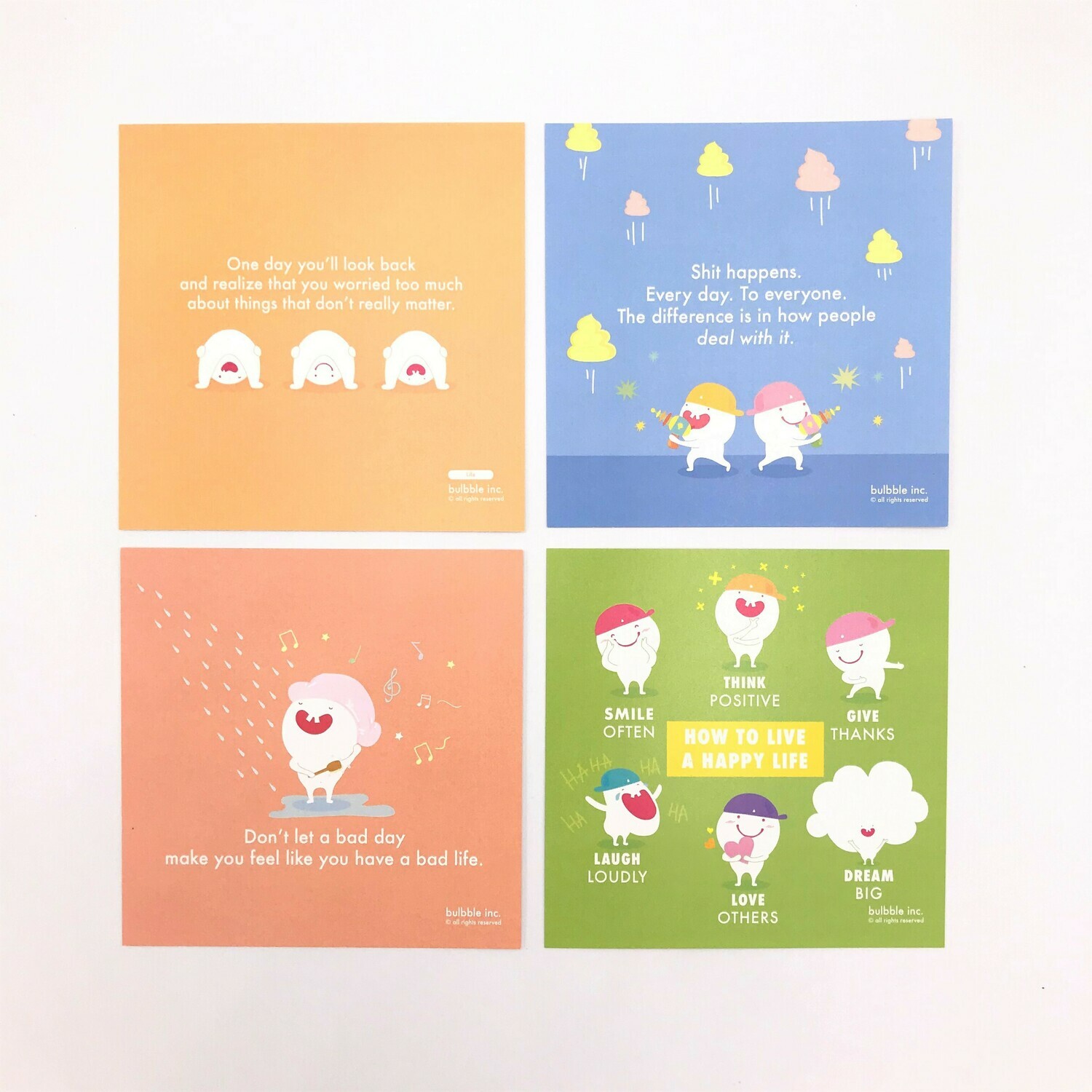 Bulbble Inc. “Warm Reminder” Postcard Set +
