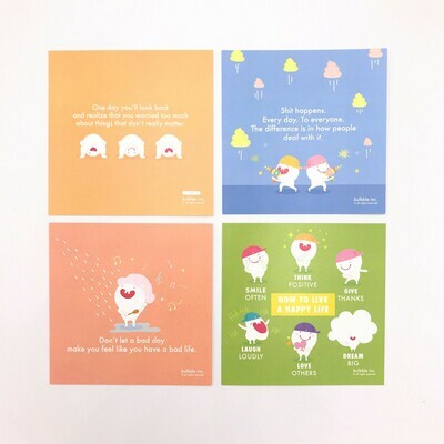 Bulbble Inc. “Warm Reminder” Postcard Set +