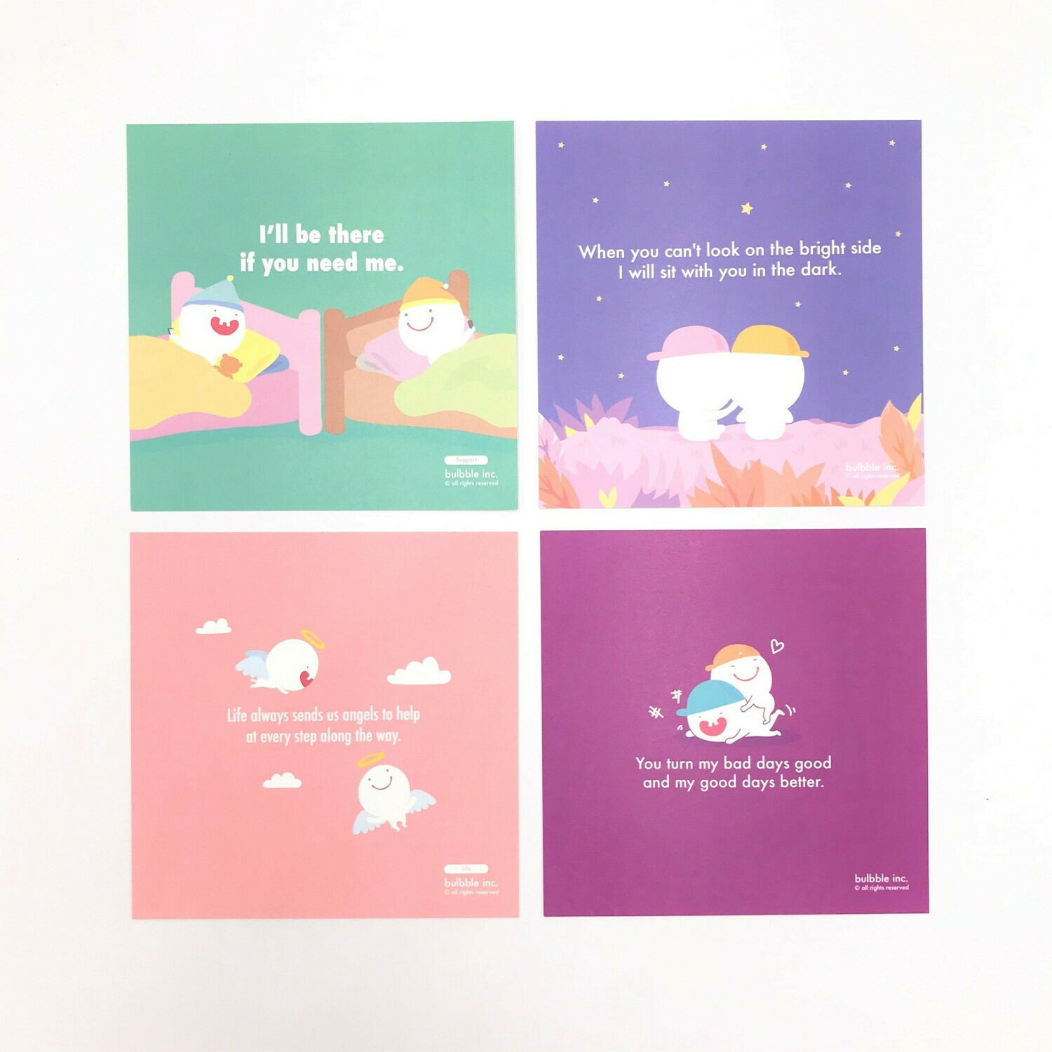 Bulbble Inc. “By your side” Postcard Set +